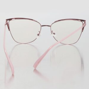 Lunettes de vue anti-lumière bleue avec décoration de strass style rétro œil de chat, parfaites pour la lecture, les jeux, la télévision et les téléphones. Accessoires de lunettes claires. Accessoires de lunettes anti-lumière bleue pour femmes