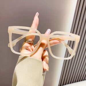 Lunettes de protection contre la lumière bleue en plastique unisexe avec monture œil de chat pour ordinateur, jeux, télévision, smartphone. Accessoires de lunettes anti-lumière bleue à verres transparents pour femmes