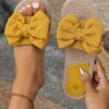 Femme Sandales minimaliste à bande unique en polyester vacances – Image 5