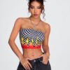 SHEIN X Breakaway SHEIN Coolane Haut Bandeau Imprimé À Carreaux Pour Femmes – Image 4