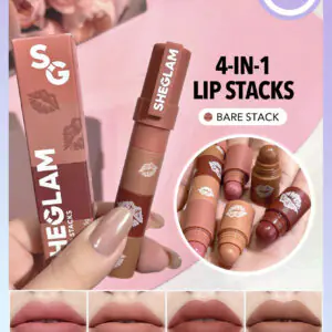 SHEGLAM Mega Lip Stacks-Petal Stack     NoëL Cadeau De NoëL Hiver Thanksgiving DéCoration De NoëL Maquillage FÊTe Plage Voyage Vacances Rose Y1216K NoëL Cadeau De NoëL Hiver Thanksgiving DéCoration De NoëL Maquillage FÊTe Plage Voyage Vacances Rose Y2K Promos Offres Camping ExtéRieur PréSent