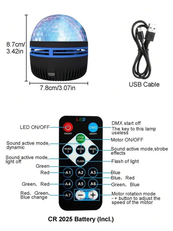 Projecteur de Lumière de nuit à Ondulation – Image 3