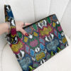 Sac De Poignet À La Mode Couleur Imprimé Serpent Grande Capacité Zippé – Image 3