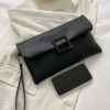 Sac enveloppe minimaliste à rabat – Image 6