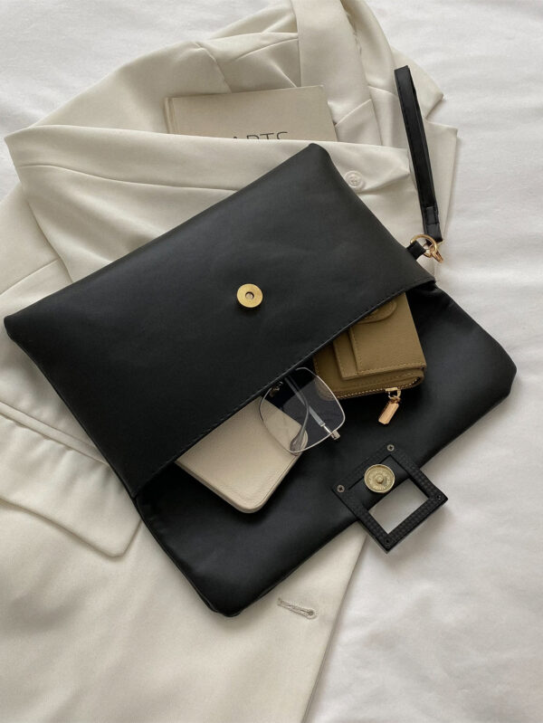 Sac enveloppe minimaliste à rabat – Image 7