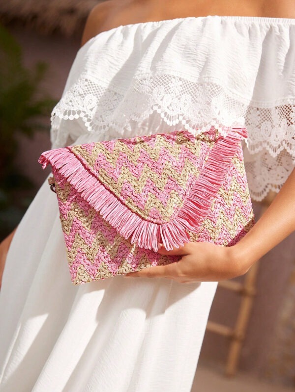 SHEIN VCAY Sac d'embrayage tissé pour adolescents – Image 2