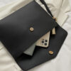 Minimaliste Noir Pochette Élégant Sac Enveloppe – Image 5