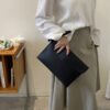 Minimaliste Noir Pochette Élégant Sac Enveloppe – Image 7