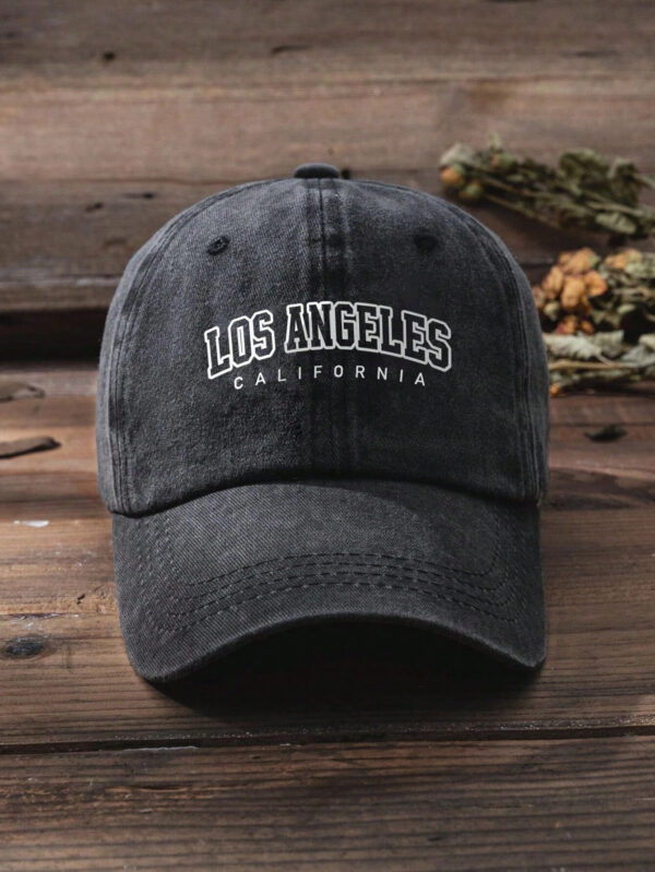 1pc Men's Outdoor Adjustable Size Sun Hat With Letter Print, Fashionable And Great For Daily Wear Or As Trucker Cap Street