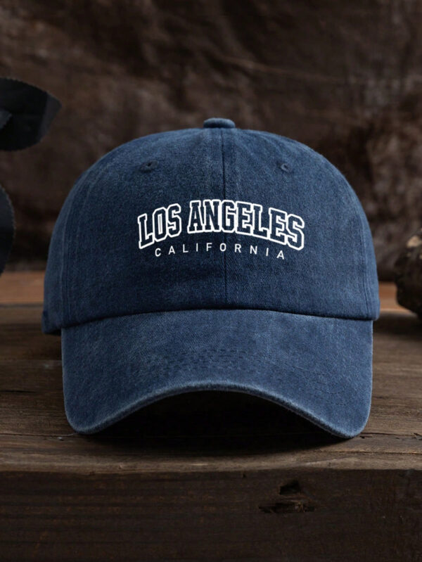 1pc Men's Outdoor Adjustable Size Sun Hat With Letter Print, Fashionable And Great For Daily Wear Or As Trucker Cap Street – Image 3