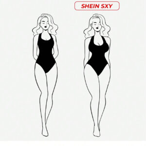 SHEIN SXY Pantalon à rayures taille haute évasé