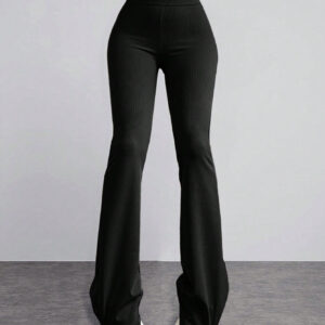 Pantalon évasé taille haute