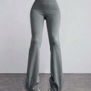 Pantalon évasé taille haute