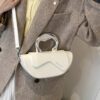 Sac De Selle À La Mode, Sac À Bandoulière Unie, Sac À Épaule De Niche – Image 7