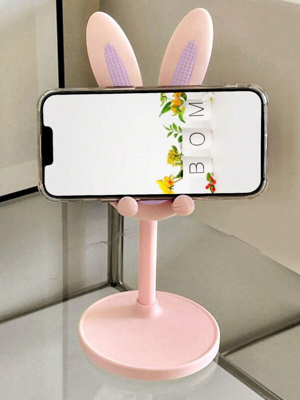 Support De Téléphone Dessin Animé Design Lapin Rétractable