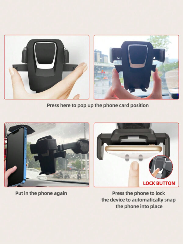 Voiture Universel Mains Libres Succion Téléphone Portable Support Pour Tableau De Bord De Voiture Sortie D'air Support De Téléphone De Voiture Monter – Image 9
