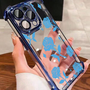 1 pièce Nouvelle Coque de protection antichute/épaisse transparente en TPU avec revêtement électrolytique rose compatible avec iPhone/16 ProMax/16 Pro/16/13 ProMax/12 ProMax 11, 15 ProMax, 14 ProMax/Galaxy, SAM/Honor/Note13 Pro/S23 Ultra/S24 Ultra