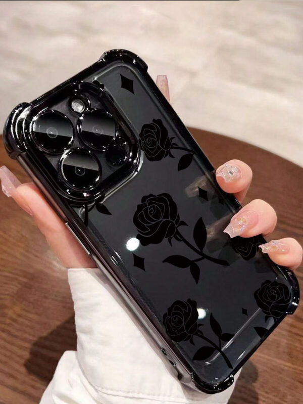 1 pièce Nouvelle Coque de protection antichute/épaisse transparente en TPU avec revêtement électrolytique rose compatible avec iPhone/16 ProMax/16 Pro/16/13 ProMax/12 ProMax 11, 15 ProMax, 14 ProMax/Galaxy, SAM/Honor/Note13 Pro/S23 Ultra/S24 Ultra – Image 7