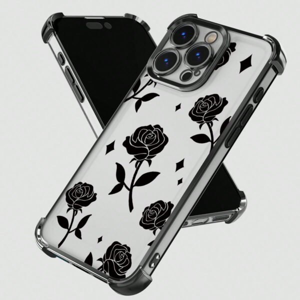 1 pièce Nouvelle Coque de protection antichute/épaisse transparente en TPU avec revêtement électrolytique rose compatible avec iPhone/16 ProMax/16 Pro/16/13 ProMax/12 ProMax 11, 15 ProMax, 14 ProMax/Galaxy, SAM/Honor/Note13 Pro/S23 Ultra/S24 Ultra – Image 14