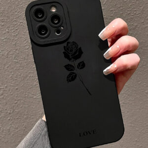 Coque de téléphone avec motif de fleurs de pomme compatible avec iPhone 15/15Pro/15Plus/15Promax