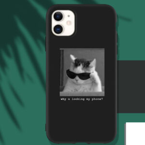 Coque de téléphone Cool Cat compatible avec iPhone 15/15Pro/15Plus/15Promax