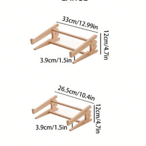 1 pièce Support de portable en bois, support de portable de jeu surélevé, base de refroidissement surélevée pour ordinateur de bureau