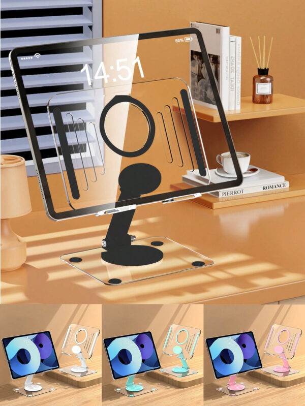 Support de tablette, support de tablette pour bureau, support de tablette pivotant à 360°, support de tablette réglable et pliable à plusieurs angles, support de téléphone portable réglable pour bureau, compatible avec IPad Pro 12,9, IPad Air Mini 6 5 4 3 2, Samsung Galaxy Tab, Kindle Fire, téléphones, IPhone, Switch, Kindle, IPads, tablette 4-10 po, IPhone15 IPhone15pro IPhone15promax IPhone14, IPhone13 Mini, IPhone13, IPhone13Pro Max, IPhone 12 Mini, 12, 12 Pro, 12 Pro Max, IPhone 11, 11 Pro, 11 Pro Max, Xs, Xs Max, XR, X, 8, 7 Samsung Galaxy S22 Ultra, S22+, S22, S21, S21+, S20, S20Ultra,S10 /S10+/S9 /S9+,Galaxy NOTE30 Note 20+ 20 10+ 10, M30s, A90, A60, A80,Switch