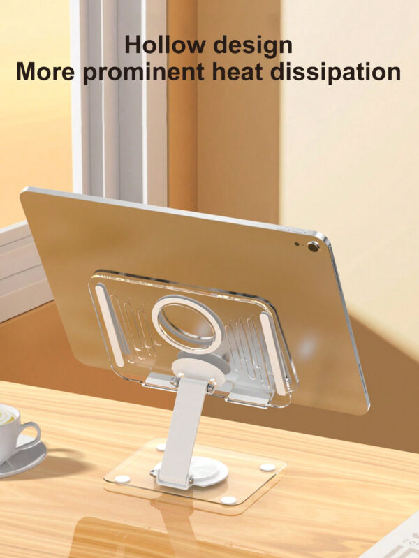 Support de tablette, support de tablette pour bureau, support de tablette pivotant à 360°, support de tablette réglable et pliable à plusieurs angles, support de téléphone portable réglable pour bureau, compatible avec IPad Pro 12,9, IPad Air Mini 6 5 4 3 2, Samsung Galaxy Tab, Kindle Fire, téléphones, IPhone, Switch, Kindle, IPads, tablette 4-10 po, IPhone15 IPhone15pro IPhone15promax IPhone14, IPhone13 Mini, IPhone13, IPhone13Pro Max, IPhone 12 Mini, 12, 12 Pro, 12 Pro Max, IPhone 11, 11 Pro, 11 Pro Max, Xs, Xs Max, XR, X, 8, 7 Samsung Galaxy S22 Ultra, S22+, S22, S21, S21+, S20, S20Ultra,S10 /S10+/S9 /S9+,Galaxy NOTE30 Note 20+ 20 10+ 10, M30s, A90, A60, A80,Switch – Image 10