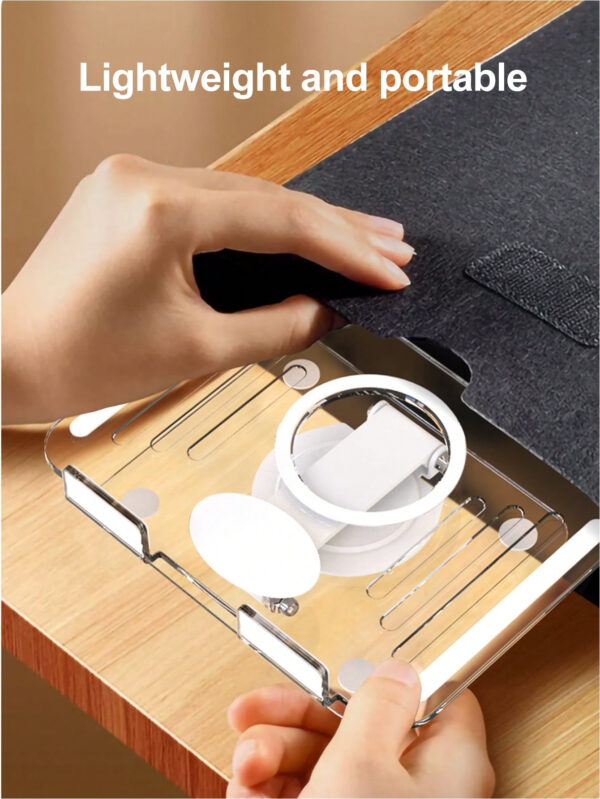 Support de tablette, support de tablette pour bureau, support de tablette pivotant à 360°, support de tablette réglable et pliable à plusieurs angles, support de téléphone portable réglable pour bureau, compatible avec IPad Pro 12,9, IPad Air Mini 6 5 4 3 2, Samsung Galaxy Tab, Kindle Fire, téléphones, IPhone, Switch, Kindle, IPads, tablette 4-10 po, IPhone15 IPhone15pro IPhone15promax IPhone14, IPhone13 Mini, IPhone13, IPhone13Pro Max, IPhone 12 Mini, 12, 12 Pro, 12 Pro Max, IPhone 11, 11 Pro, 11 Pro Max, Xs, Xs Max, XR, X, 8, 7 Samsung Galaxy S22 Ultra, S22+, S22, S21, S21+, S20, S20Ultra,S10 /S10+/S9 /S9+,Galaxy NOTE30 Note 20+ 20 10+ 10, M30s, A90, A60, A80,Switch – Image 12