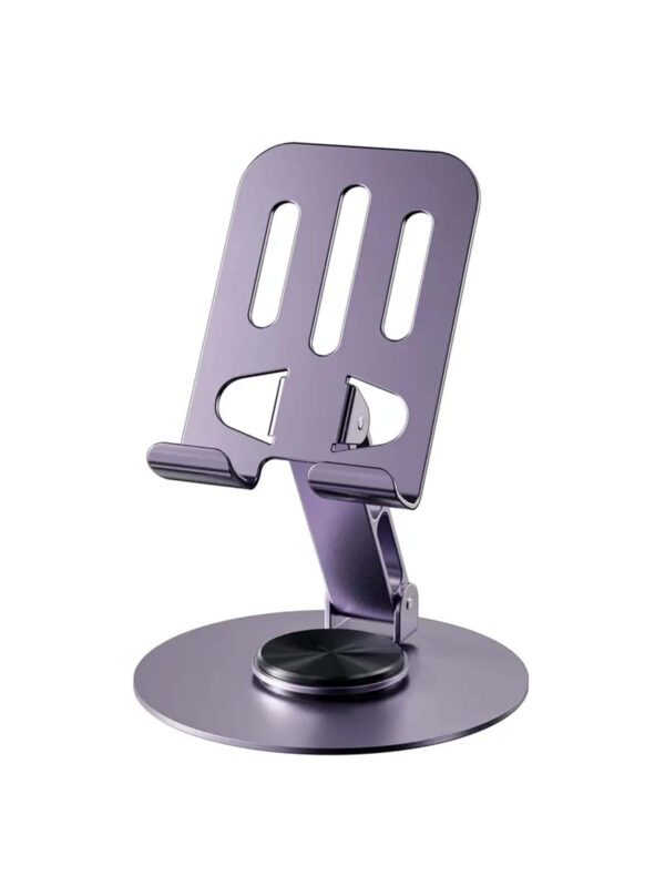 1 pièce Support universel en métal pour téléphone et tablette rotatif à 360°- Imperméable, absorbant les chocs, réglable et compact - Structure en fer robuste, rotation fluide et utilisation – Image 9