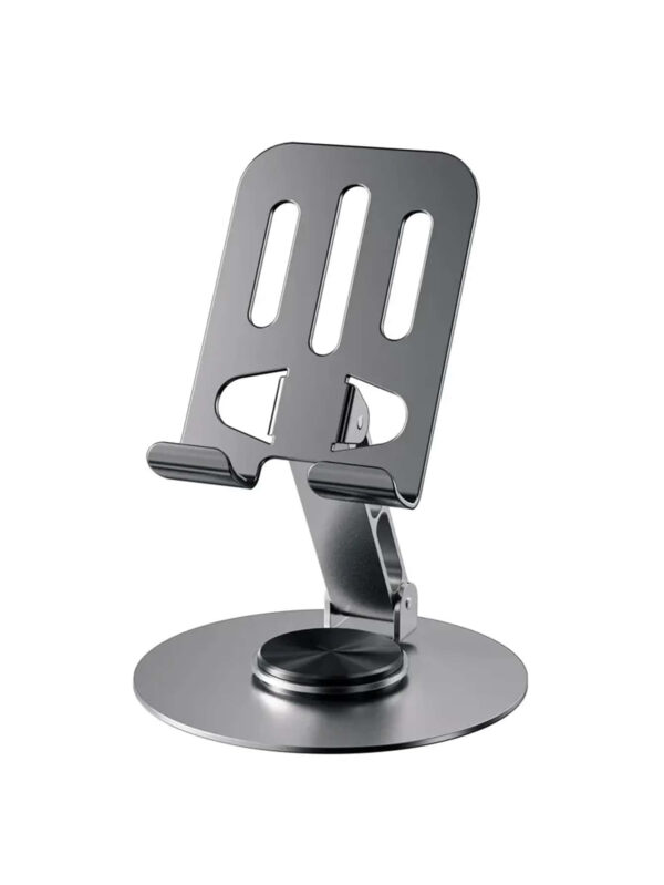 1 pièce Support universel en métal pour téléphone et tablette rotatif à 360°- Imperméable, absorbant les chocs, réglable et compact - Structure en fer robuste, rotation fluide et utilisation – Image 10