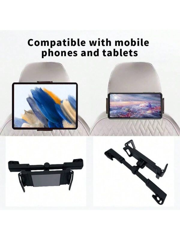 Support De Montage De Tablette Appuie-tête De Voiture, Support De Tablette Extensible Pour Les Sièges Arrière Pour Enfants, Compatible Avec Ipad Air Mini/téléphone Portable/galaxy Tab/kindle Fire Hd/switch – Image 3