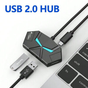 Répartiteur de moyeu USB 7 ports / 4 ports USB2.0, adaptateur de moyeu USB, répartiteur à plusieurs ports pour PC, ordinateur portable, disque U, imprimante, clavier, souris