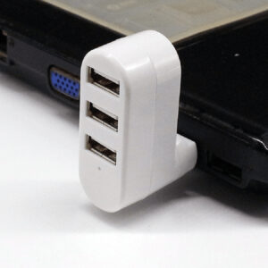 1 pièce Hub USB rotatif 2.0USB Splitter One Drag Three à convertisseur rotatif 7 fontions 3-Port multifonctionnel