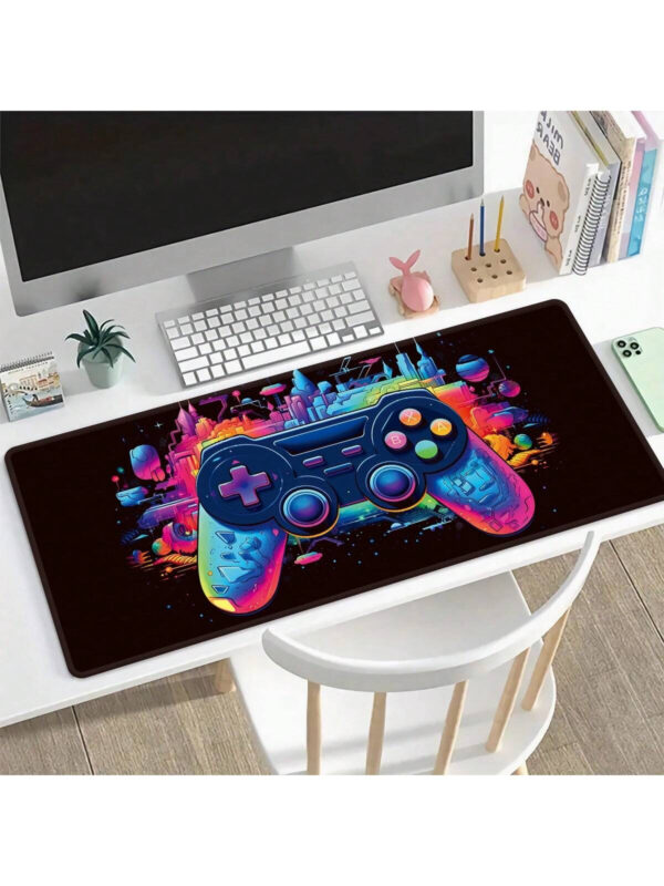 Tapis de souris de contrôleur de jeu, tapis de clavier de jeu d'ordinateur de gamepad, grand tapis de bureau de bureau, avec des bords cousus et une fonction antidérapante – Image 9