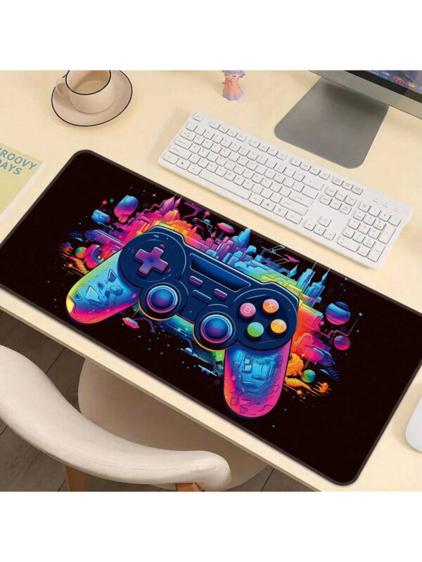 Tapis de souris de contrôleur de jeu, tapis de clavier de jeu d'ordinateur de gamepad, grand tapis de bureau de bureau, avec des bords cousus et une fonction antidérapante – Image 11