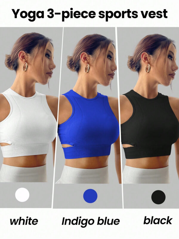 SHEIN Sport Studio Débardeur de sport ajusté avec découpures sur le côté – Image 7