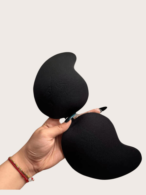 Brassière adhésive de ton de peau noir pour femme, soutien-gorge push-up réutilisable, soutien-gorge sans dos invisible pour toutes les saisons – Image 25