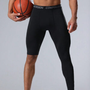 Pantalon de compression style petit ami pour hommes pour la course, le fitness, l'entraînement de basketball, séchage rapide, haute élasticité