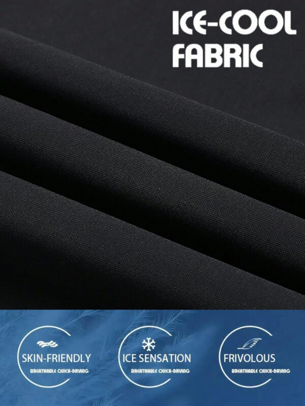 Pantalon long en couleur unie à lacet à la taille, séchage rapide, haute élasticité, pour les sports, l'entraînement, l'extérieur, avec fermetures à glissière. Tenue de randonnée et tenue quotidienne pour homme, pour l'été et le printemps – Image 7