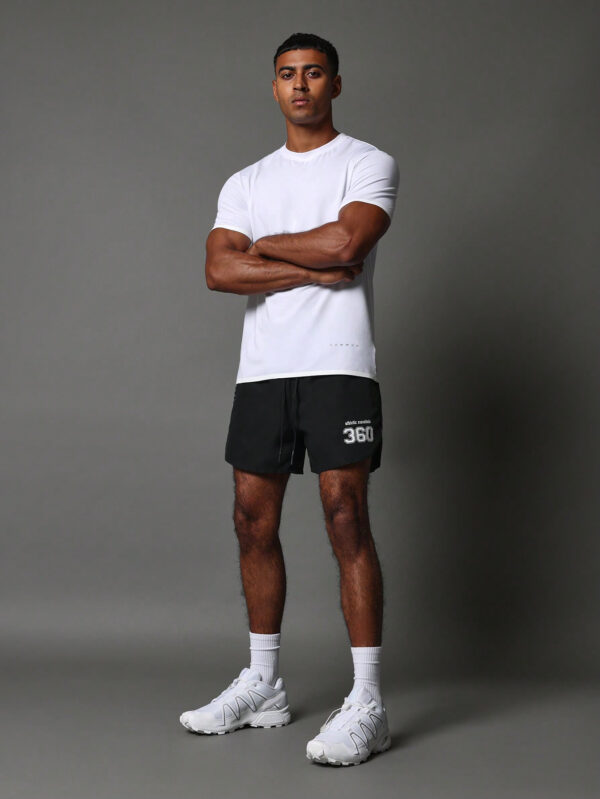 SUMWON Short respirant premium pour activewear avec poche zippée dissimulée et cordons tressés – Image 8