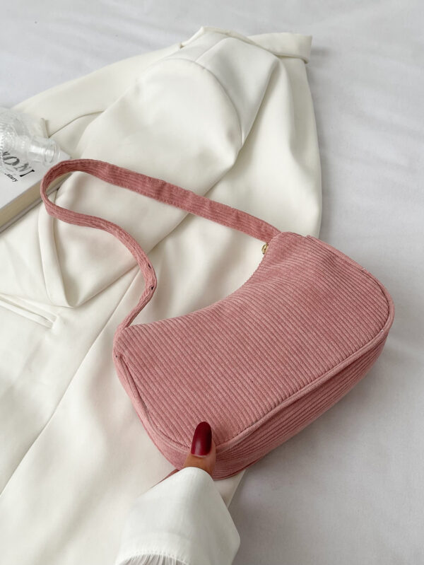 Sac en velours côtelé minimaliste pour la Saint-Valentin – Image 2