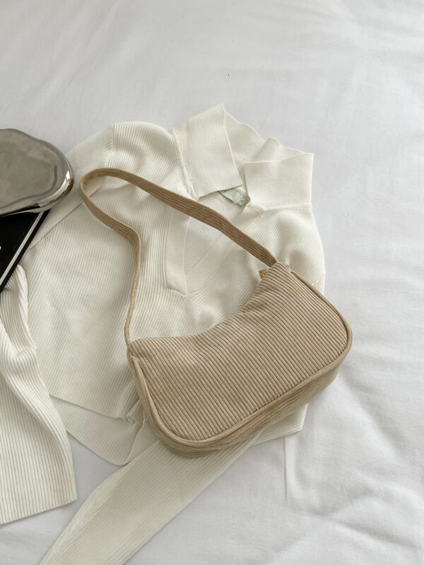 Sac en velours côtelé minimaliste pour la Saint-Valentin – Image 6