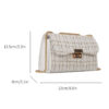 Sac Carré À Carreaux À Rabat Chaîne – Image 12