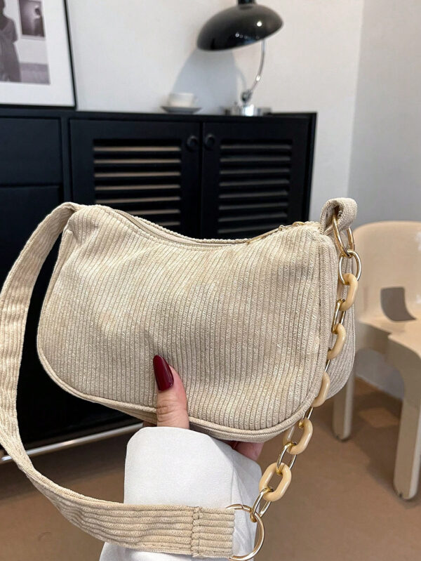 Sac à bandoulière élégant unicolore léger et à une épaule