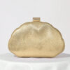 Sac de soirée en forme de boîte en PU avec motif coquillage, sac de banquet, sac pour robe de soirée, pochette de bal avec chaîne – Image 2