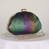 Sac de soirée en forme de boîte en PU avec motif coquillage, sac de banquet, sac pour robe de soirée, pochette de bal avec chaîne – Image 18