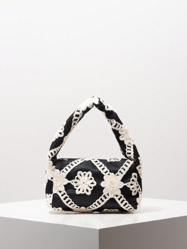 Sac de soirée élégant à motif rose, sac à main pour mariage et fête, porte-monnaie doux et délicat pour dame, cadeau de la Saint-Valentin pour les femmes (motif aléatoire) – Image 13