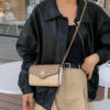 Sac Porté Épaule Simple Et À La Mode En PU À Blocs De Couleurs Petit , Décontracté Style – Image 4