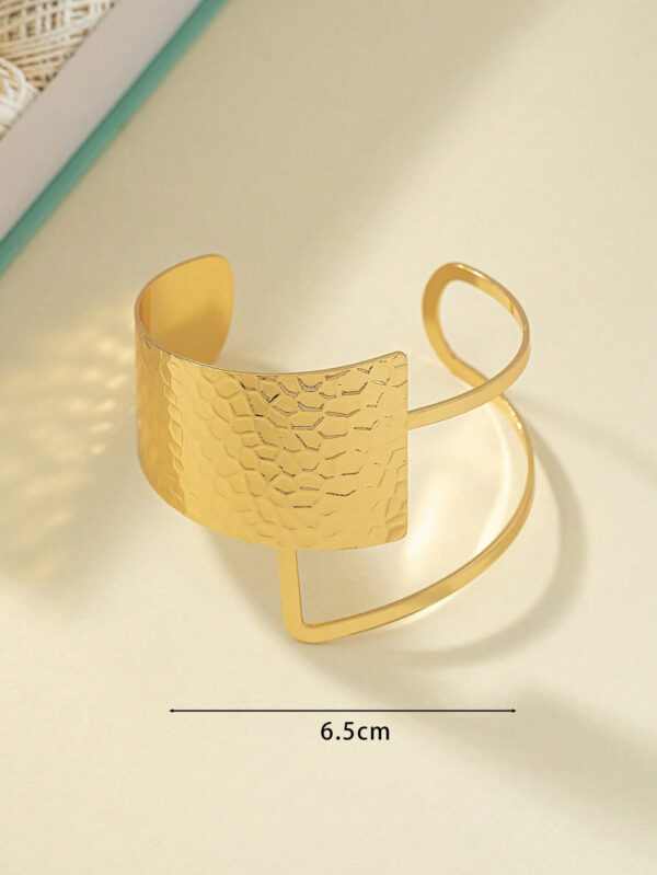 1 pièce Bracelet à la mode à détail géométrique pour femme pour décoration quotidienne – Image 6
